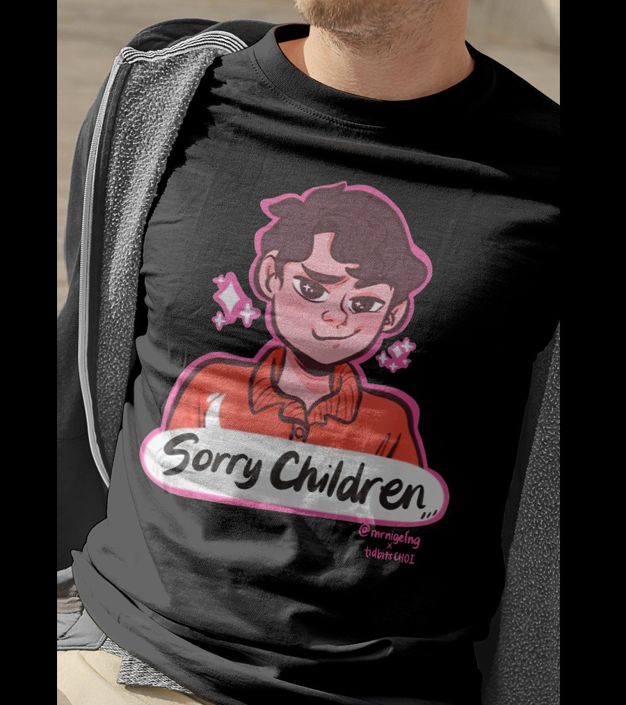 Sorry Children Uncle Roger Merch By MrNigelNG X TidbitsCHOI T-Shirt