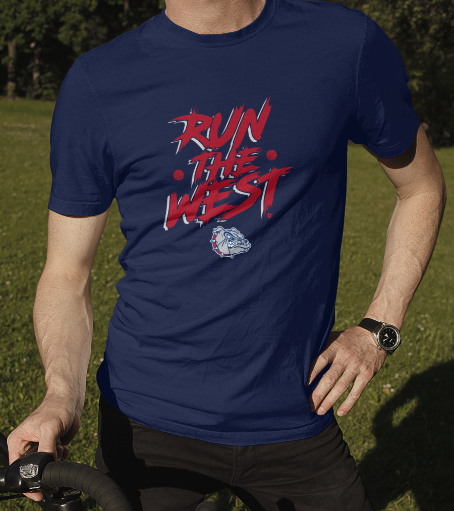 Gonzaga Run The West Bulldogs Basketball T-Shirt