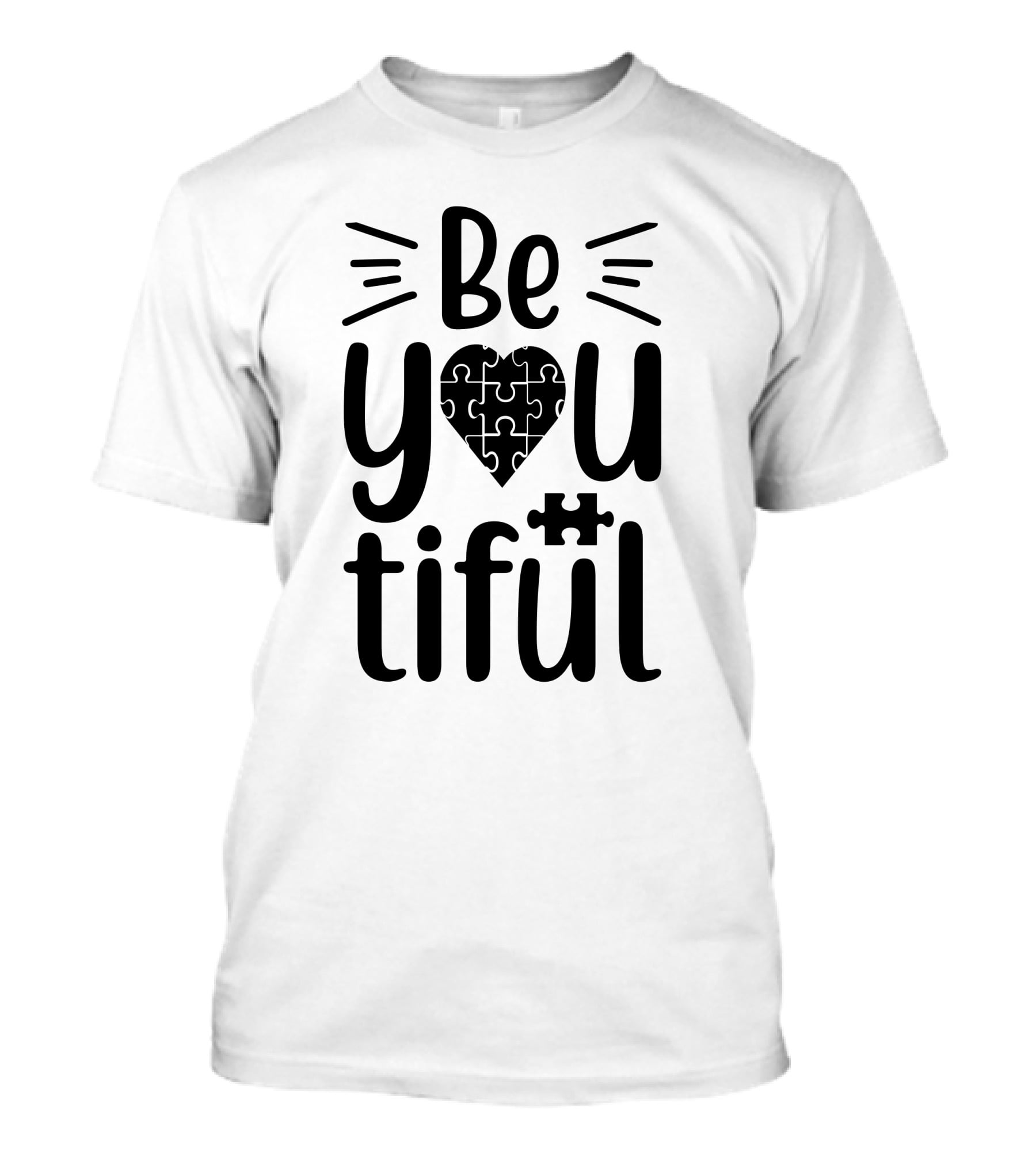Be You Tiful Heart Puzzle Piece T-Shirt