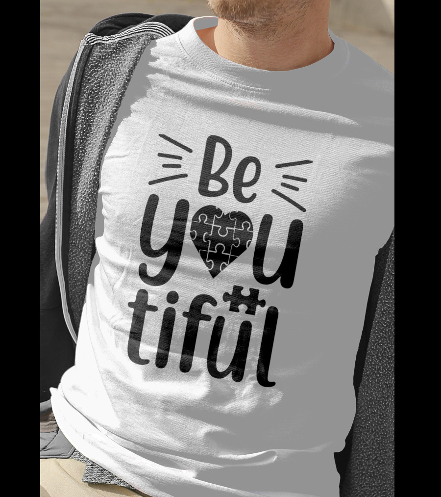 Be You Tiful Heart Puzzle Piece T-Shirt