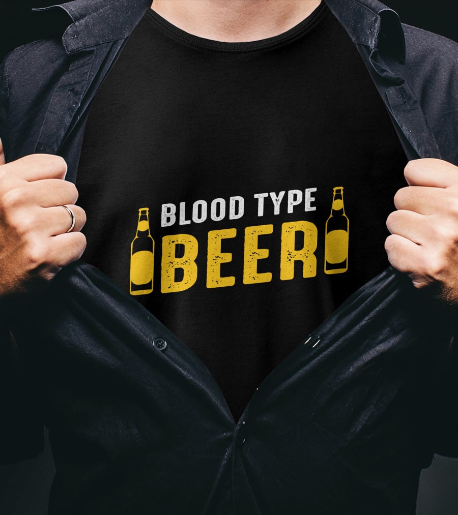 Blood Type Beer Bottles T-Shirt