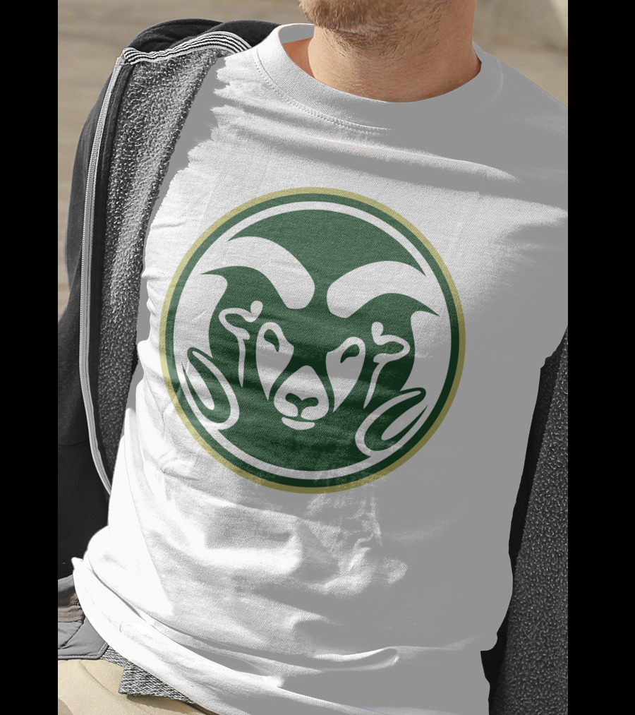 Colorado State Rams Logo Green Circle Emblem T-Shirt