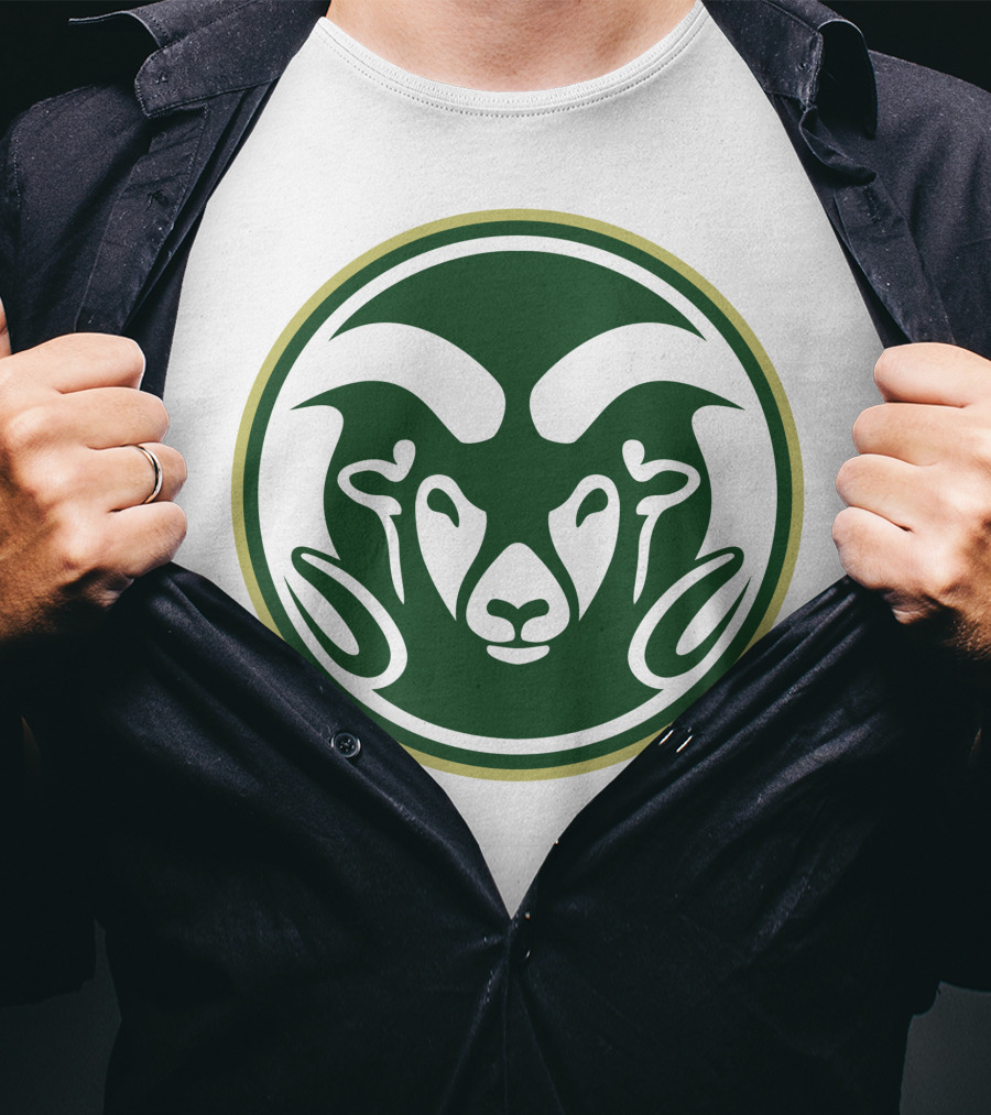 Colorado State Rams Logo Green Circle Emblem T-Shirt