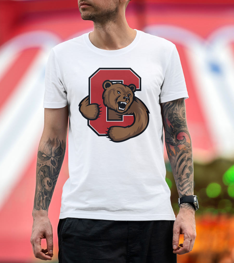 Cornell Big Red Bear Logo C T-Shirt