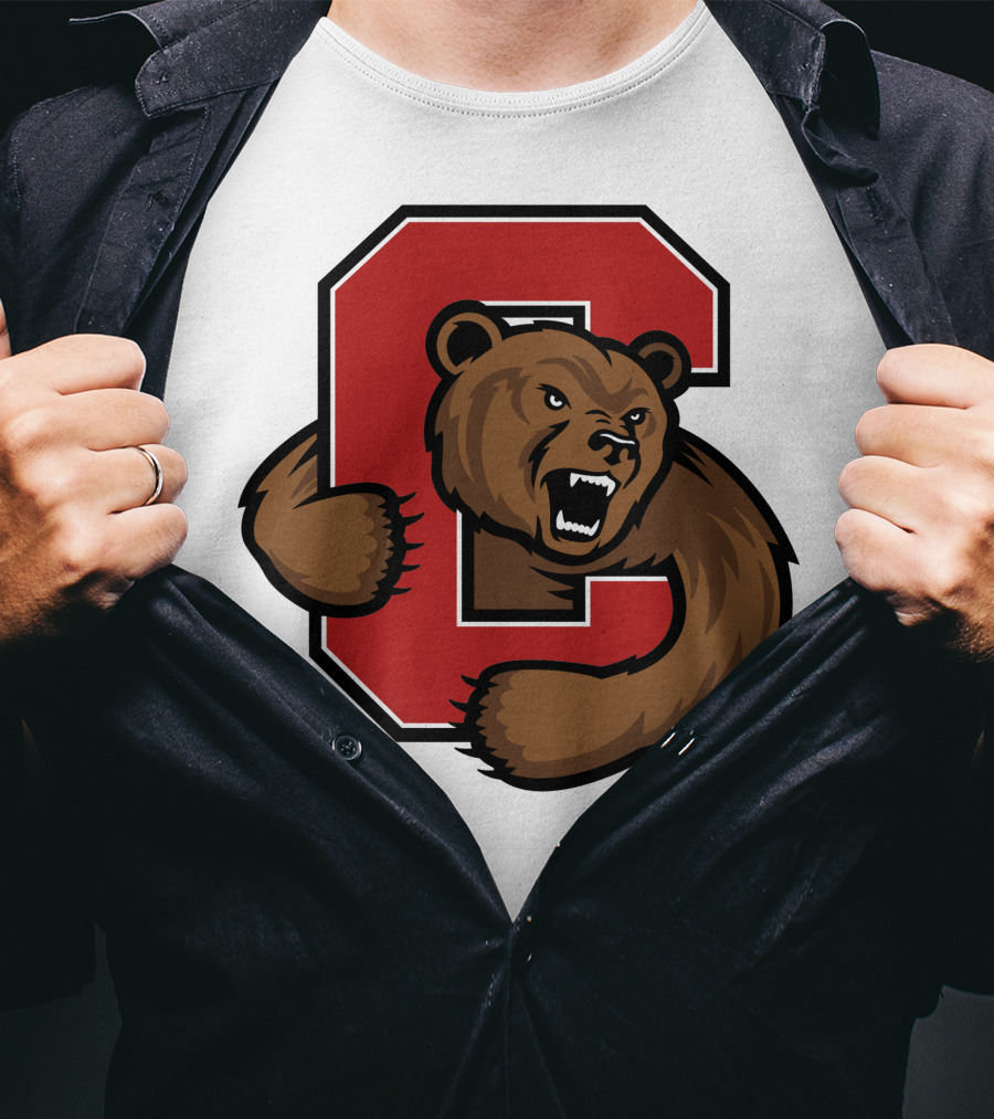 Cornell Big Red Bear Logo C T-Shirt