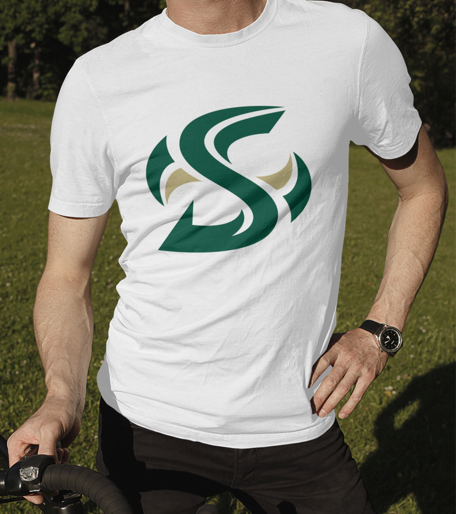 Sacramento State Hornets Logo Green Gold S T-Shirt