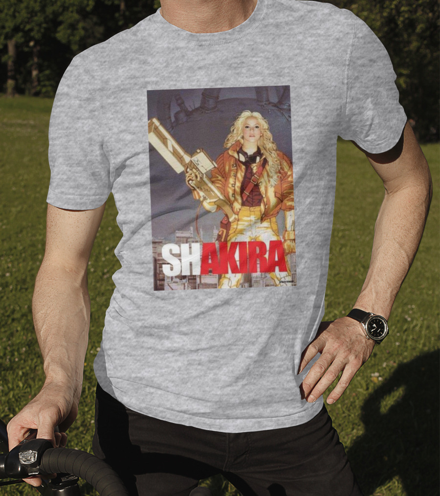 SHAKIRA AKIRA Manga Fusion With Bold Heroic T-Shirt