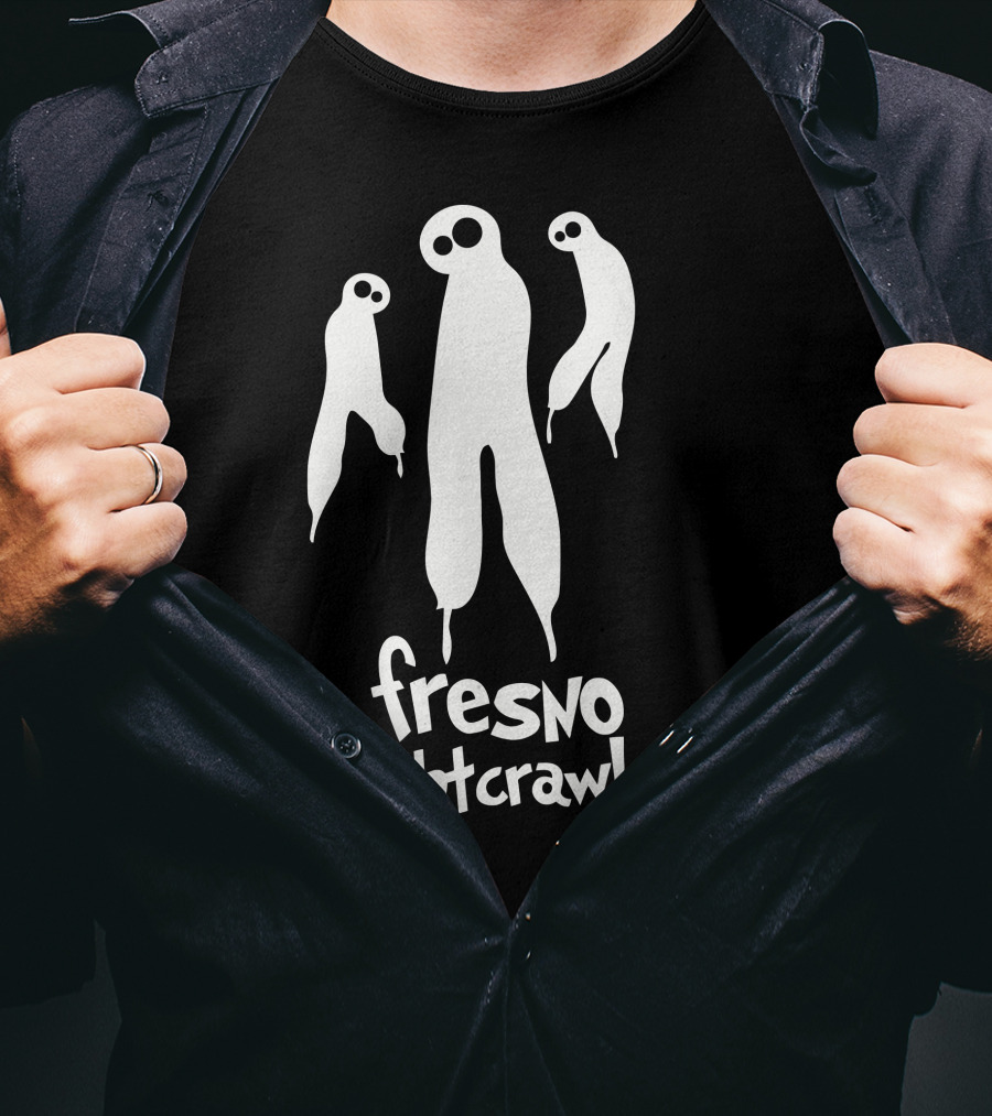 Fresno Nightcrawler Cryptid Silhouette Trio T-Shirt