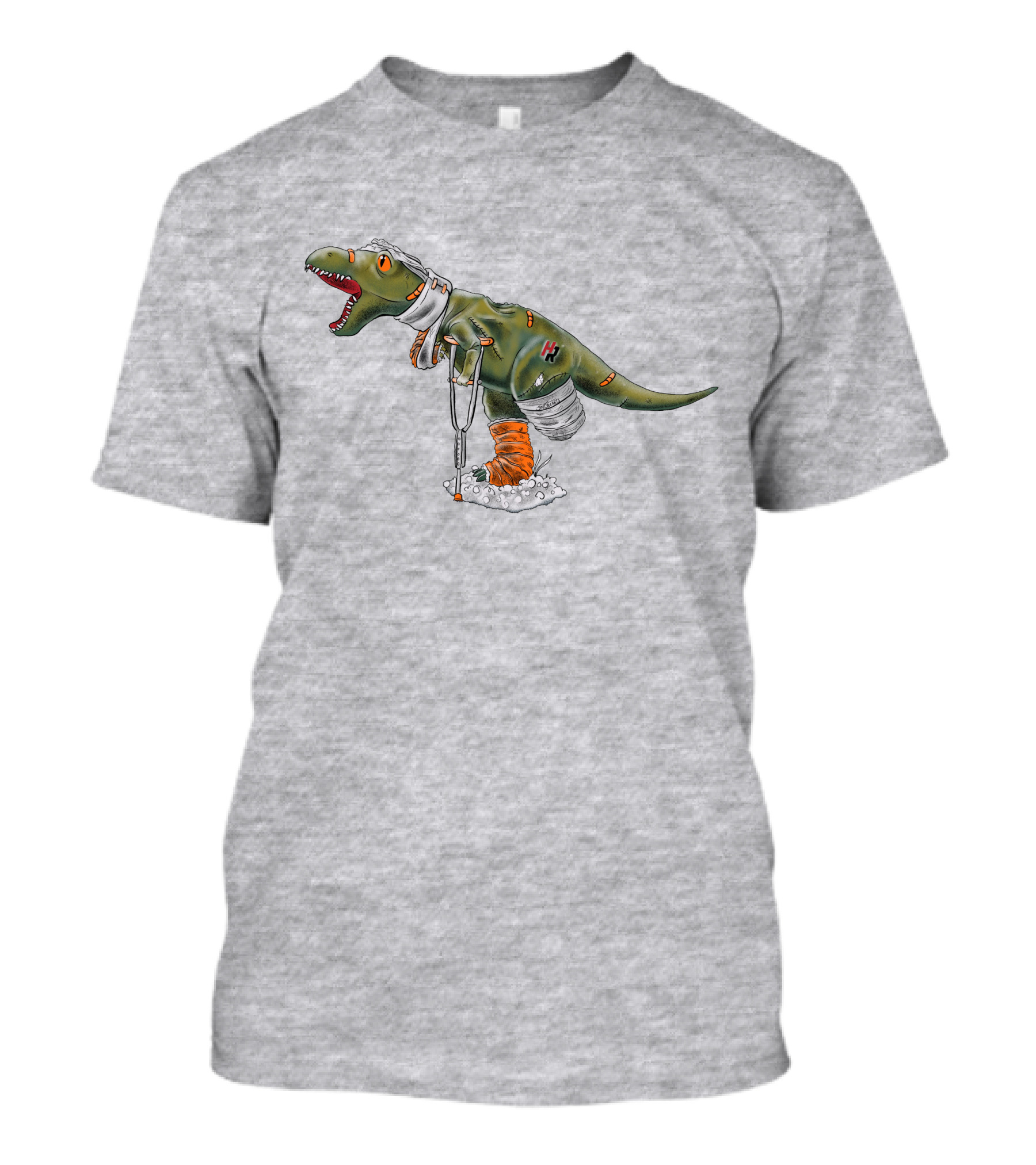 How Ridiculous Merch Injured Rexy Navy T-Shirt