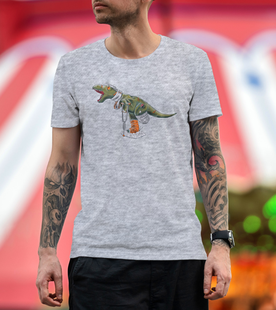 How Ridiculous Merch Injured Rexy Navy T-Shirt