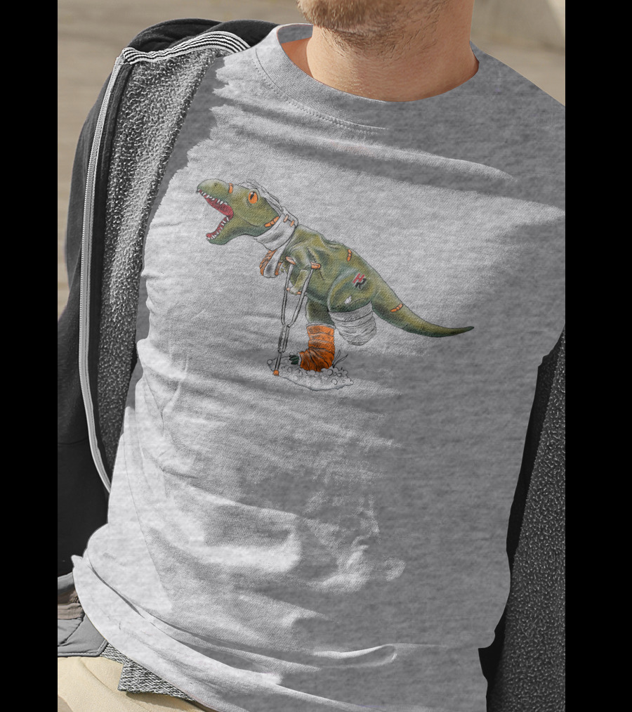 How Ridiculous Merch Injured Rexy Navy T-Shirt