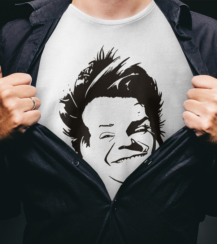 Chris Farley Sketch Face Stencil T-Shirt