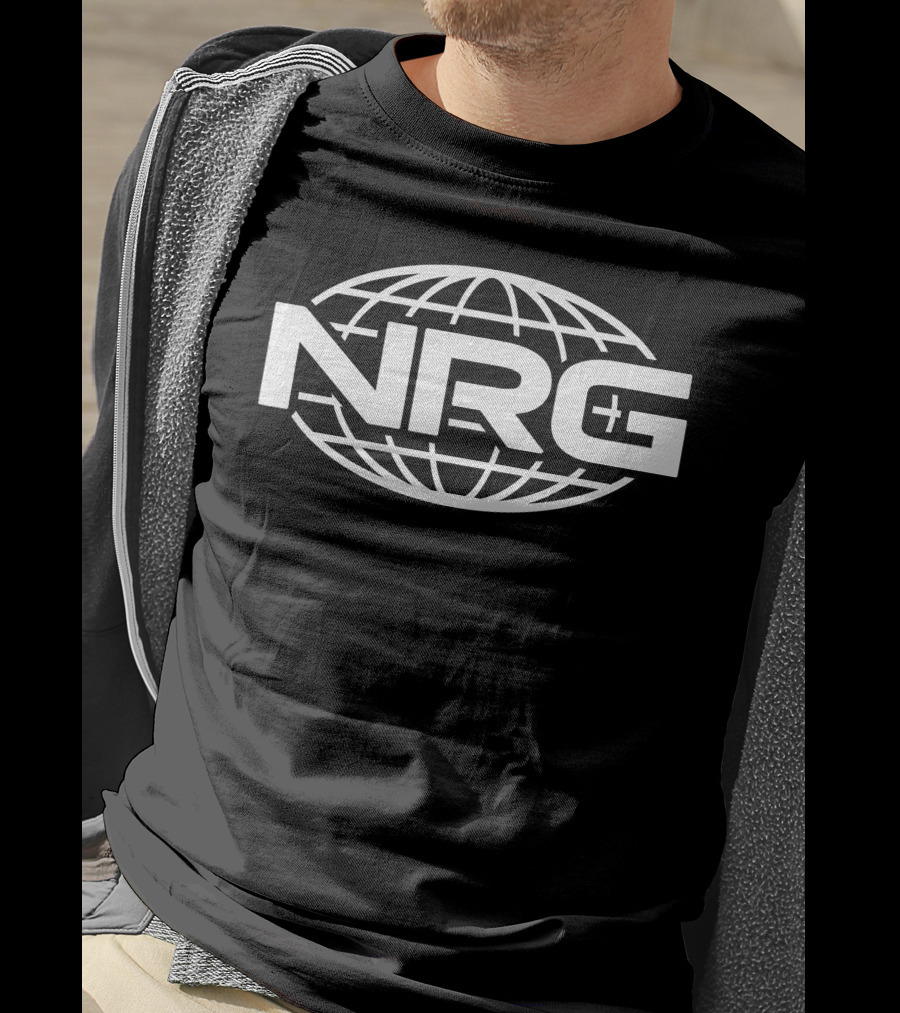 NRG Global Energy Logo Design With Grid Sphere T-Shirt