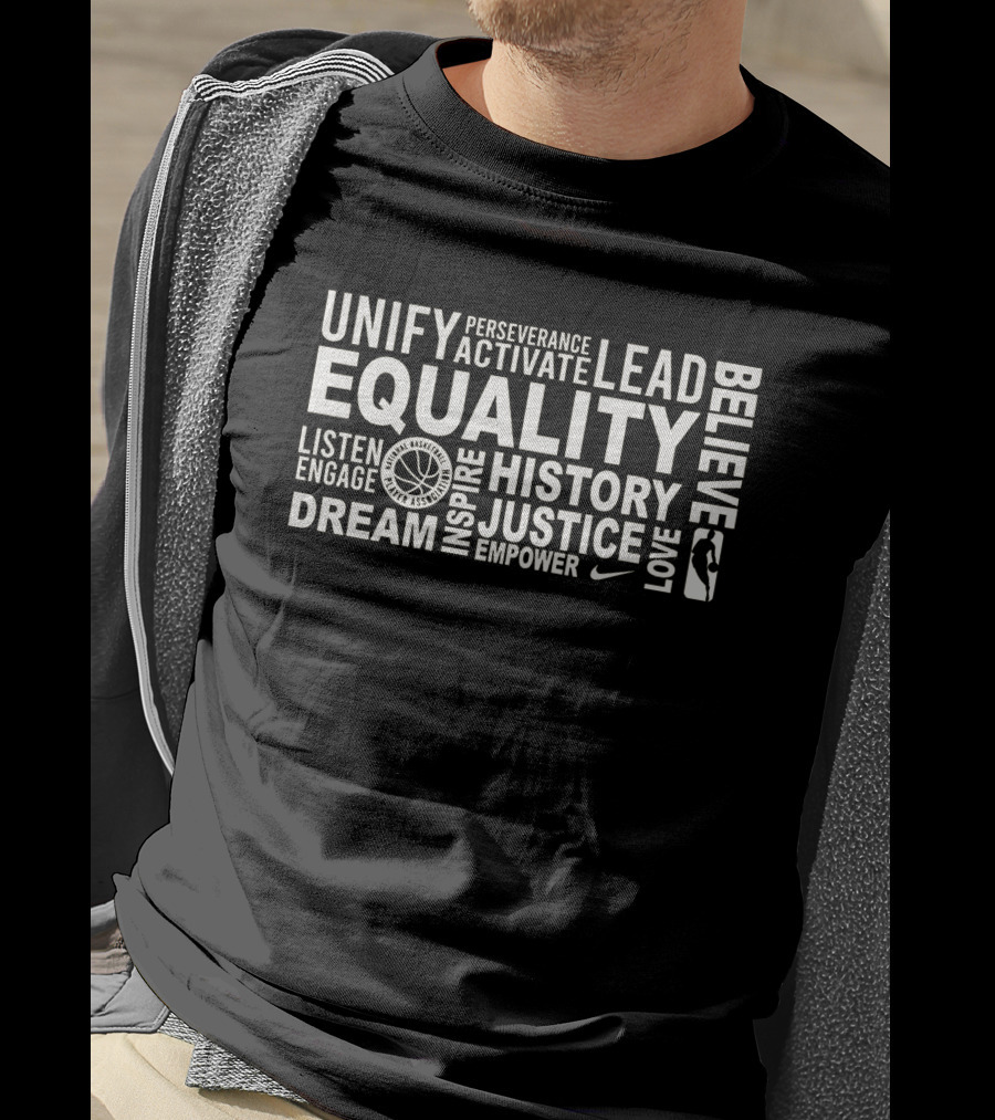 Equality Unify Lead Justice NBA Dream Inspire History T-Shirt