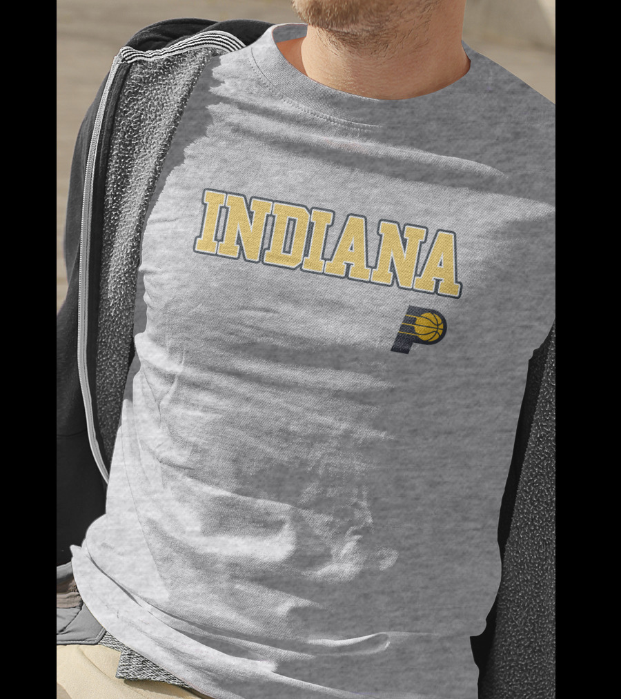 Indiana Pacers P Logo Basketball Team T-Shirt