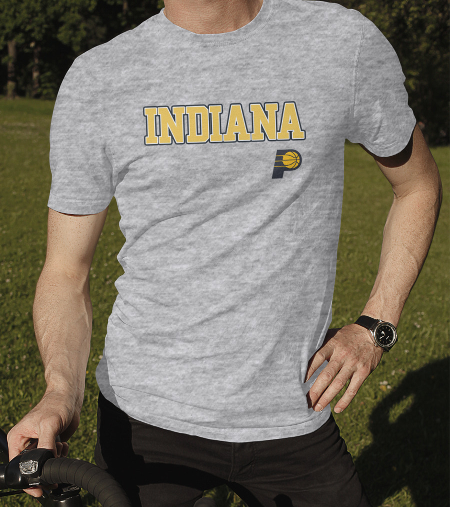 Indiana Pacers P Logo Basketball Team T-Shirt