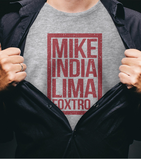 Mike India Lima Foxtrot Phonetic Alphabet 패션 티셔츠 Inspiration T-Shirt