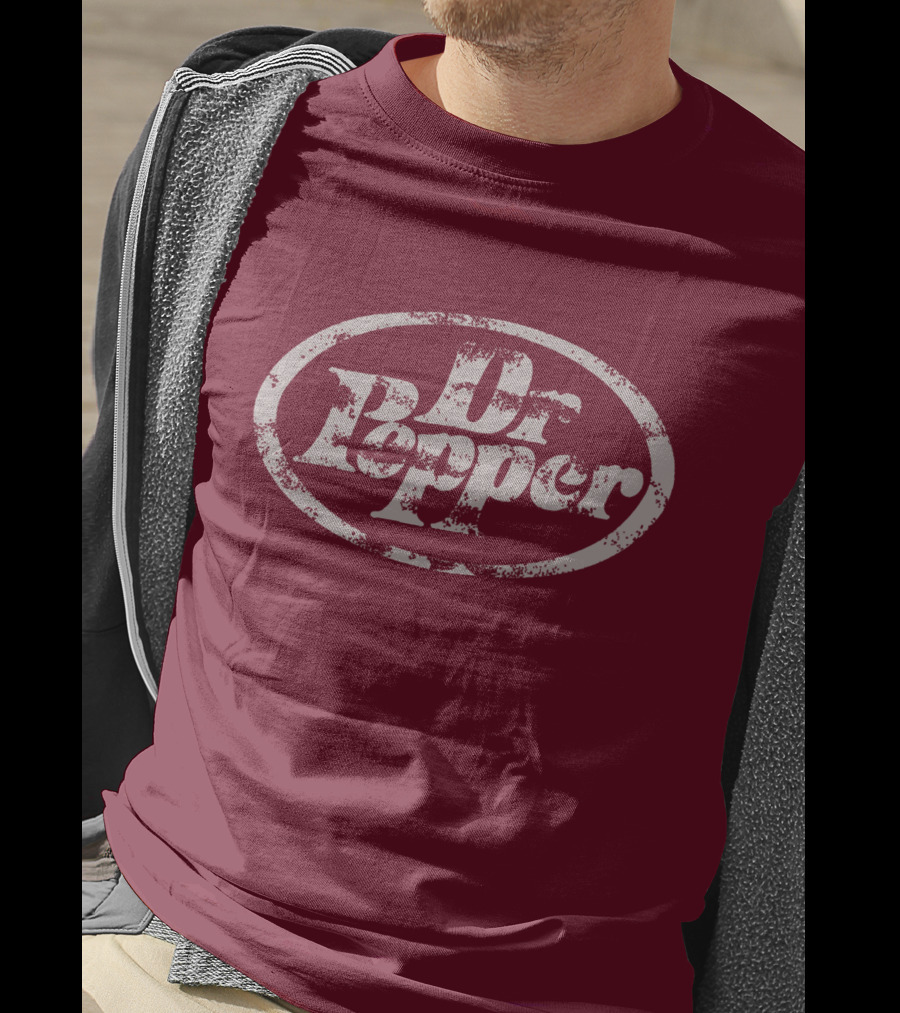 Dr Pepper Distressed Vintage Oval T-Shirt