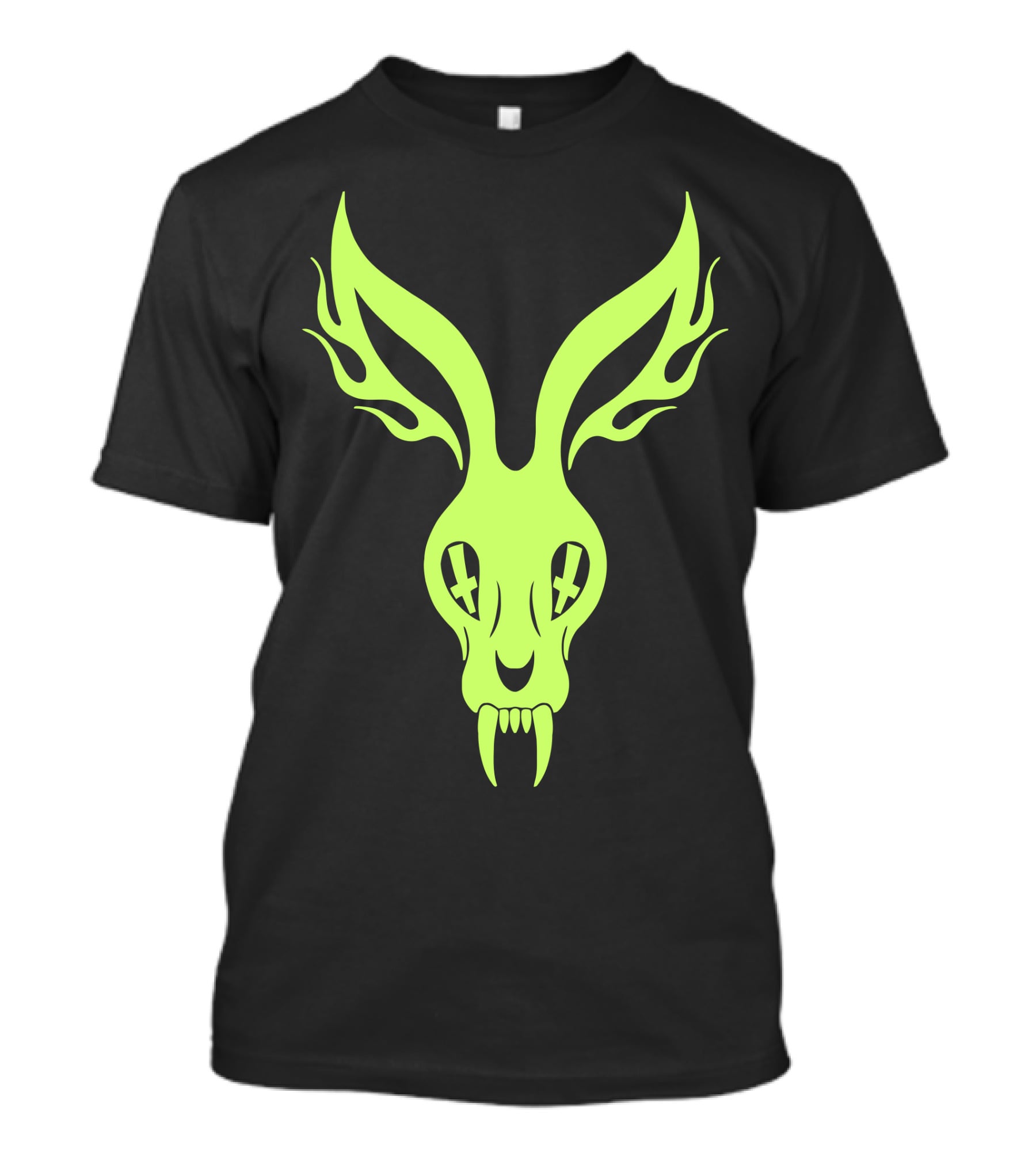 Mr Bungle Skull Rabbit Crossed Eyes Neon T-Shirt