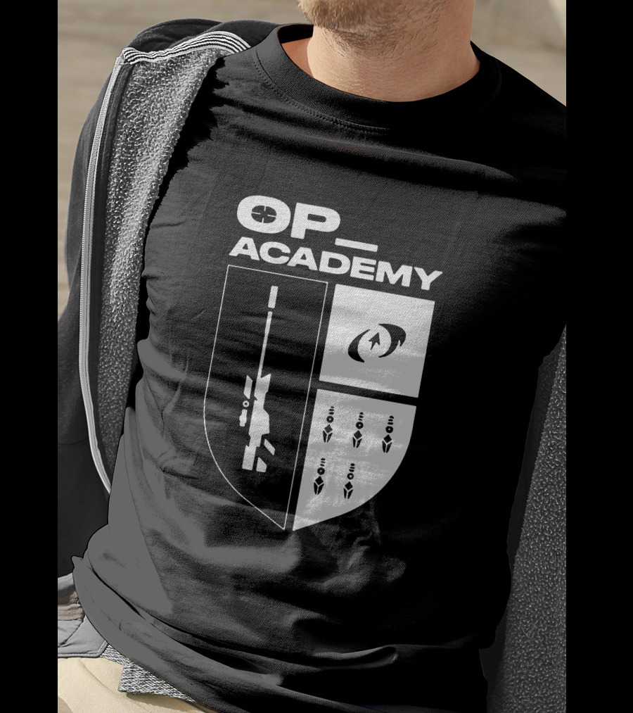 Cdnthe3rd Merch Op Academy Sniper Shield Tactical Icons T-Shirt