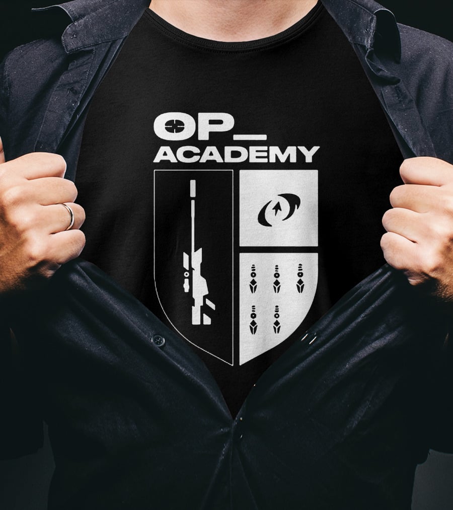 Cdnthe3rd Merch Op Academy Sniper Shield Tactical Icons T-Shirt