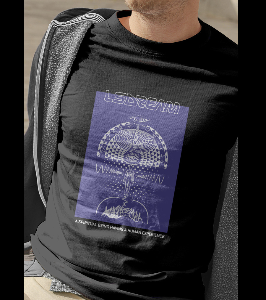 Lsdream A Spiritual Being Having A Human Experience Heartspace T-Shirt
