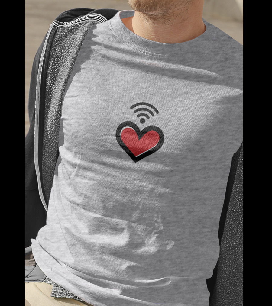 Straykids Seungmin Love Red Heart With Wifi Signal T-Shirt