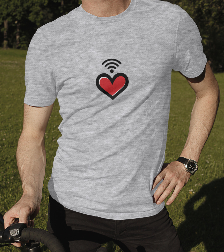 Straykids Seungmin Love Red Heart With Wifi Signal T-Shirt