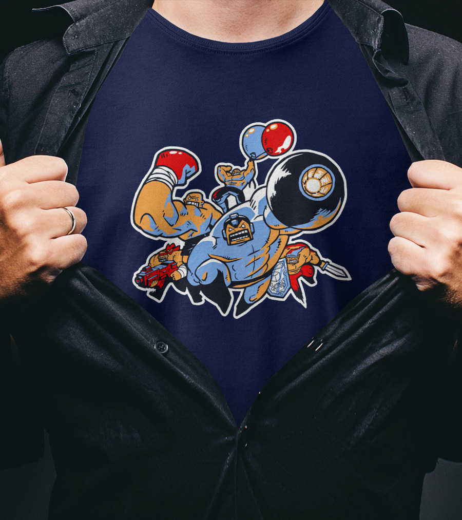 Abobo's Big Adventure Retro Pixel Brawler Compilation T-Shirt