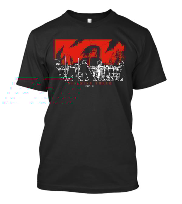 Itachi Tsukuyomi Featuring Kakashi Six Nine Three Red And Black Scene T-Shirt