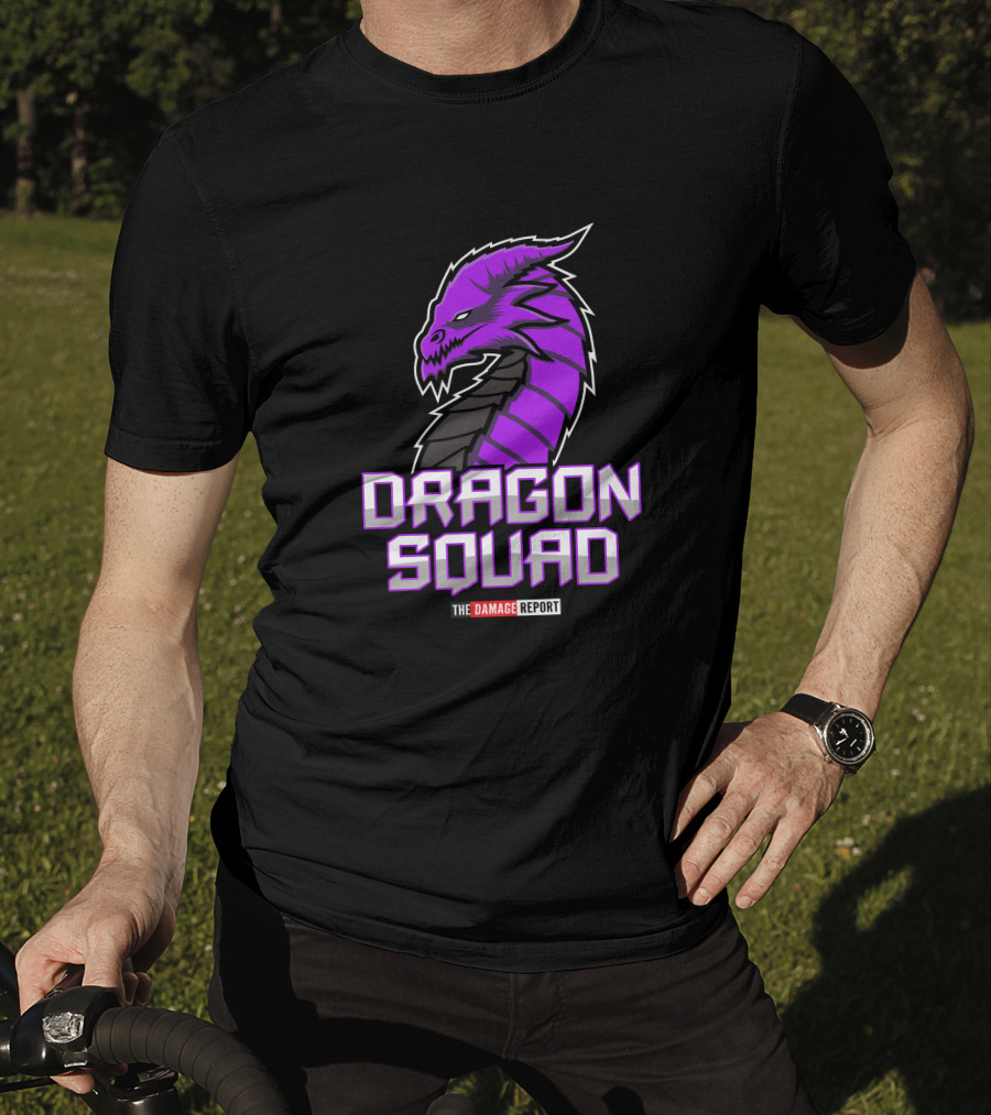 Purple Dragon Squad The Damage Report Purple Dragon Daddy Merch T-Shirt