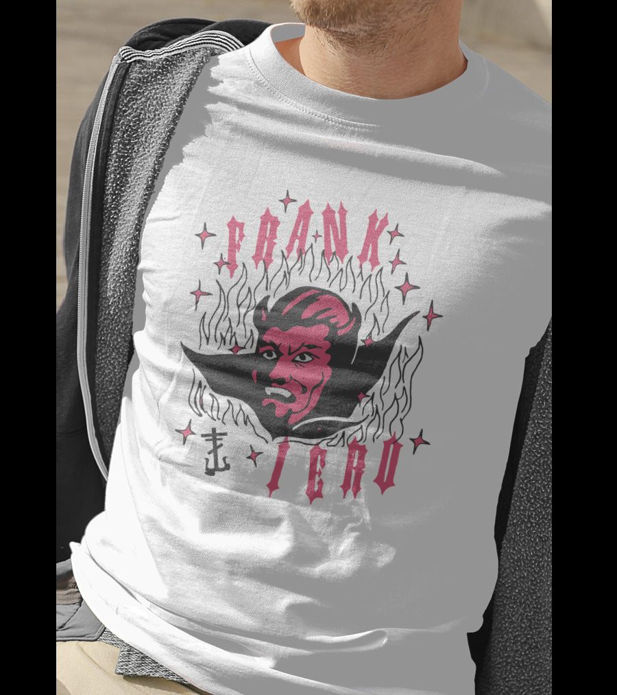 Frank Iero Devil Face Flames Kings Road Merch T-Shirt