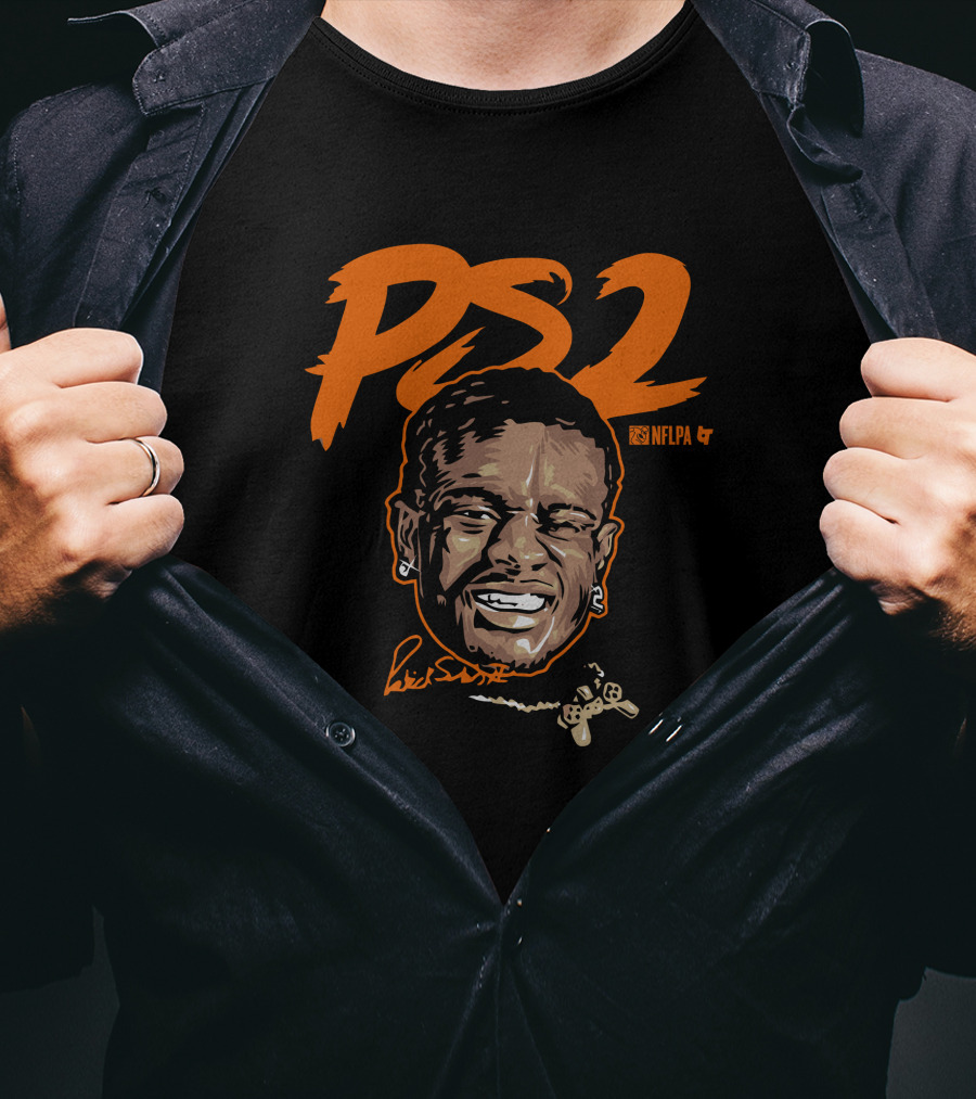 PS2 NFLPA Patrick Surtain II With Game Controller T-Shirt