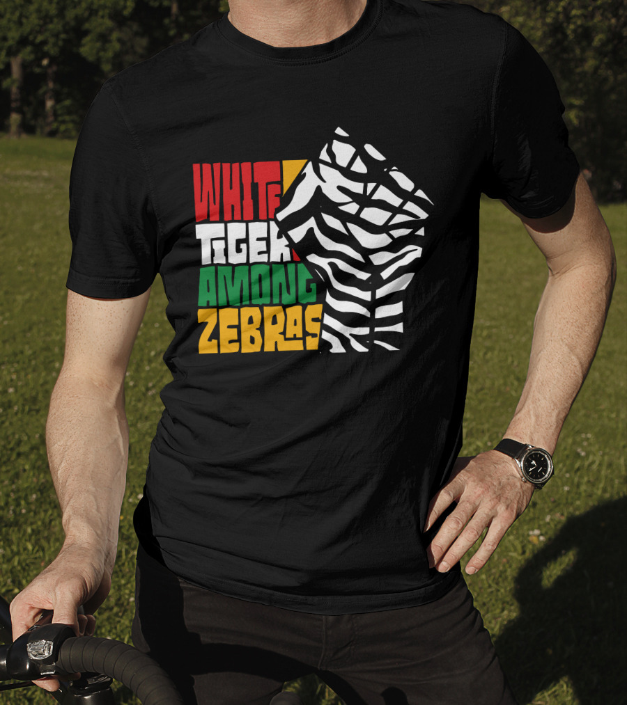 White Tiger Among Zebras Nick Shin Merciless Tiger T-Shirt
