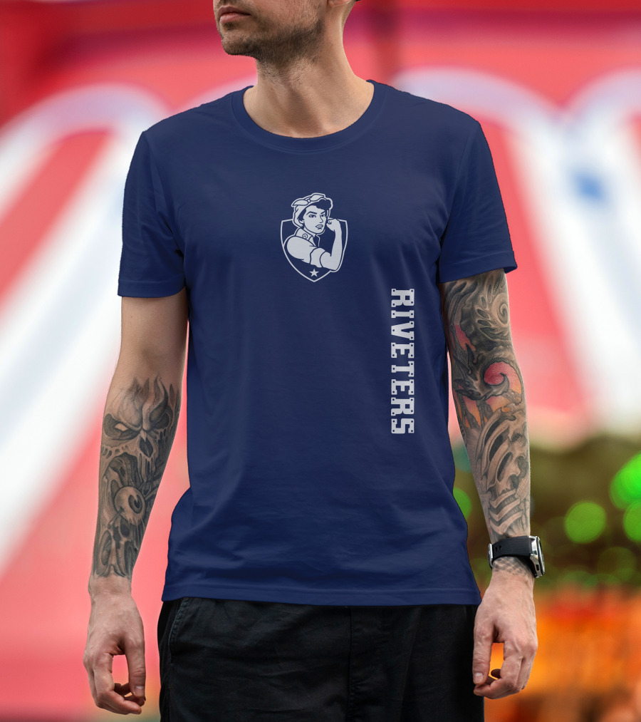Steel Stretch Riveters Rivetershockeyshop Rosie the Riveter T-Shirt