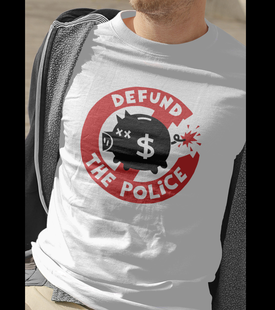 Defund The Police Piggy Bank Bomb Symbol #Endpoliceassociations T-Shirt
