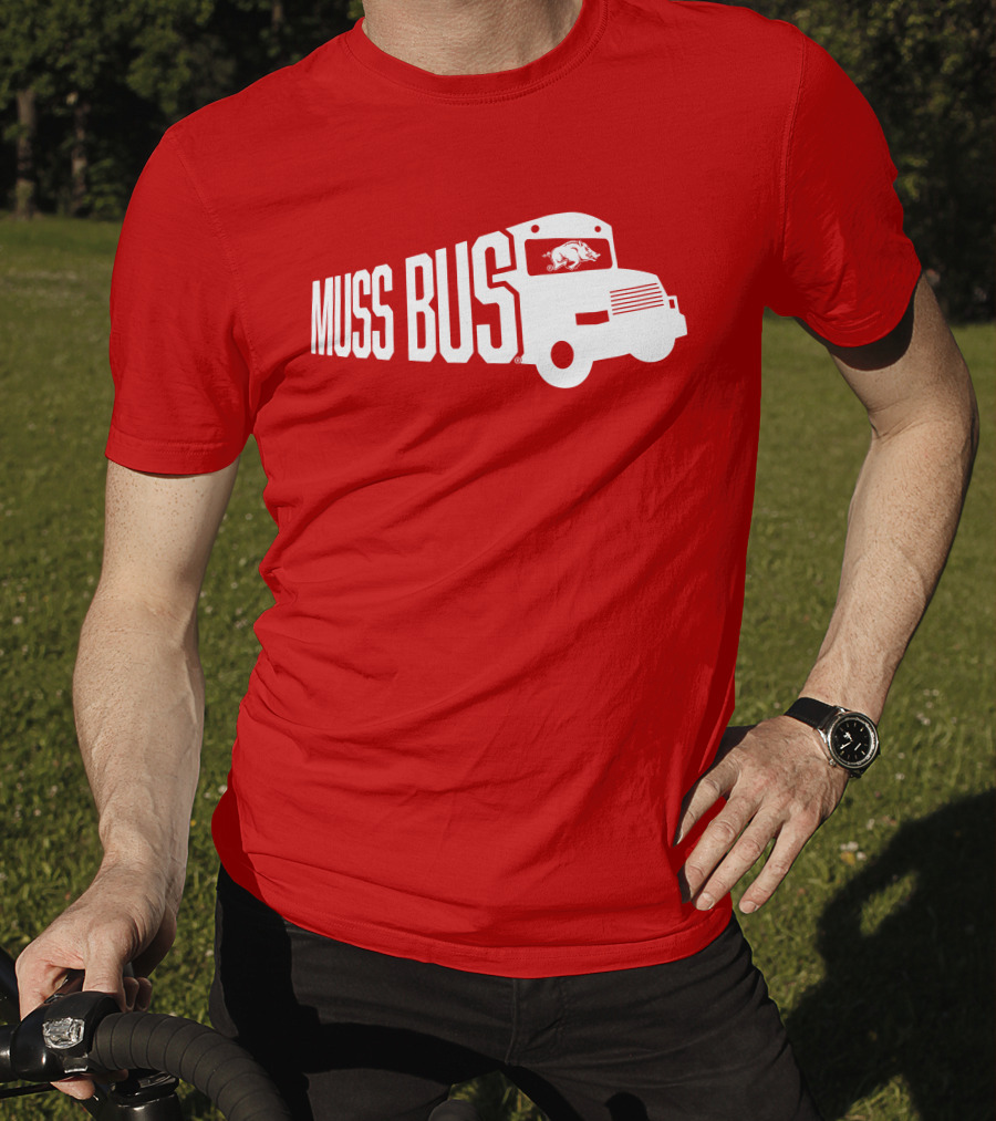 Muss Bus Eric Musselman Arkansas Razorbacks T-Shirt