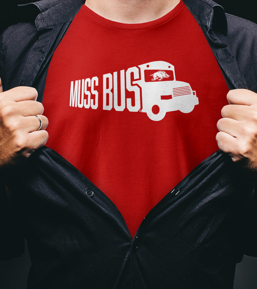 Muss Bus Eric Musselman Arkansas Razorbacks T-Shirt