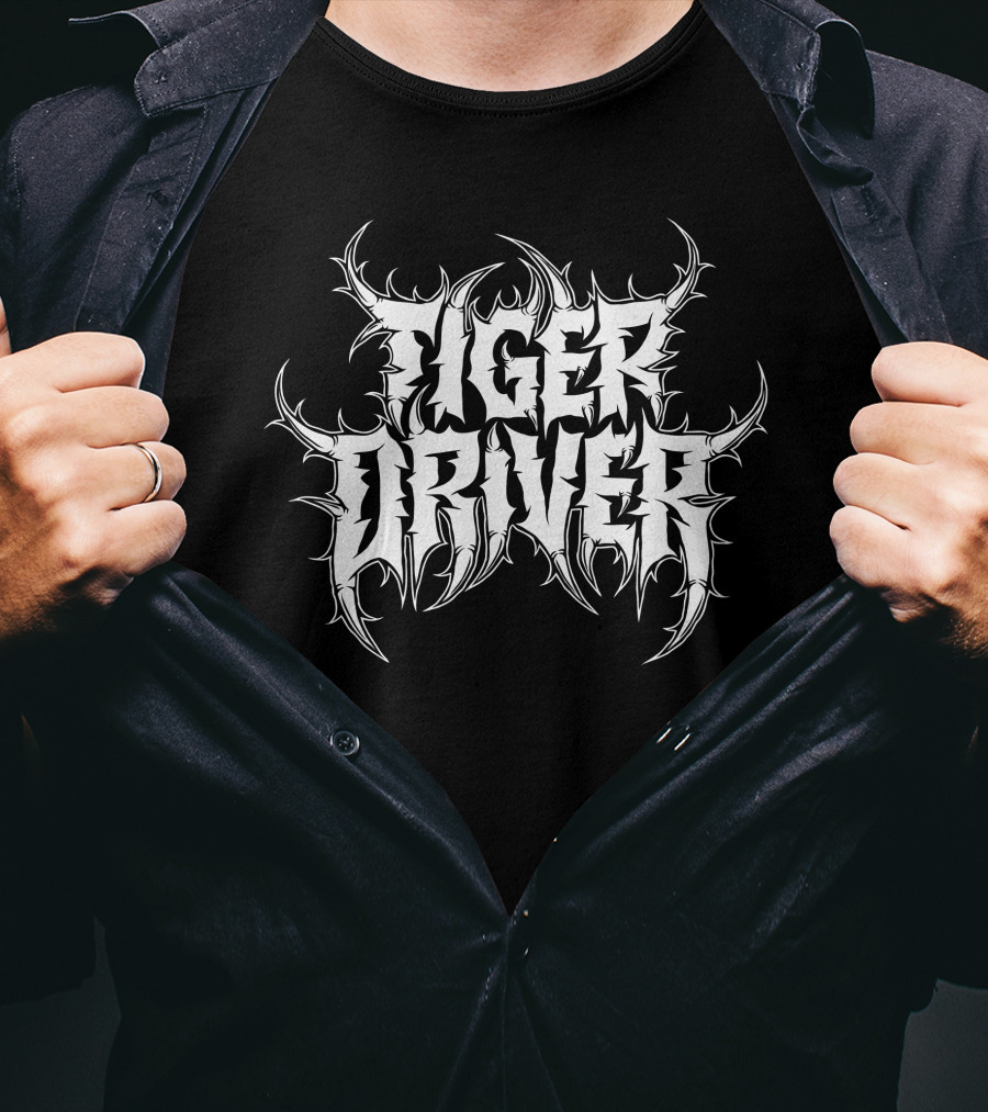 Tiger Driver 9X Merch Metal Logo Tiger Driver T-Shirt