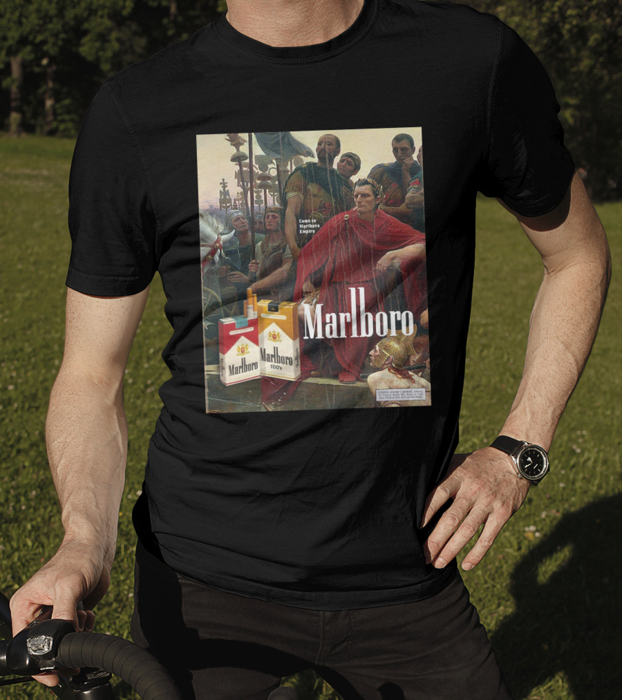 MarlboroManCo Come To Marlboro Empire Roman Soldiers Marlboro Packs T-Shirt