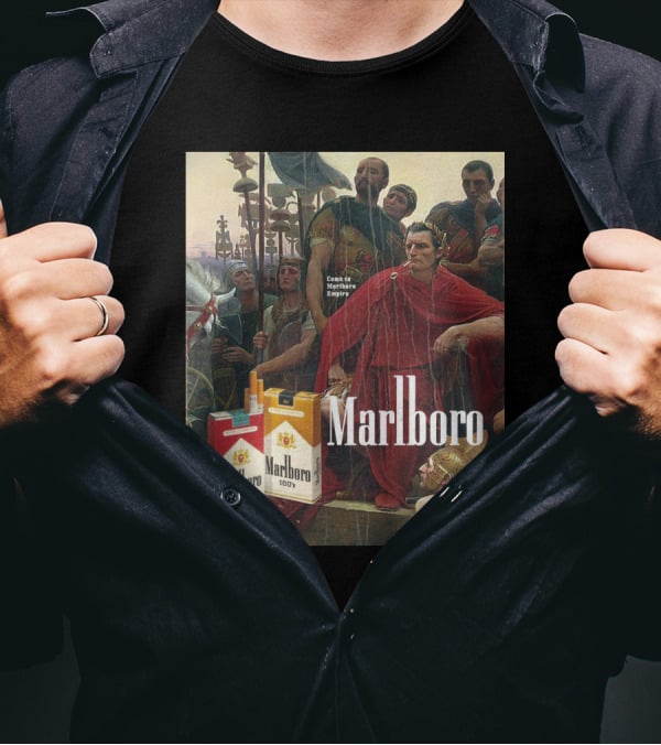MarlboroManCo Come To Marlboro Empire Roman Soldiers Marlboro Packs T-Shirt
