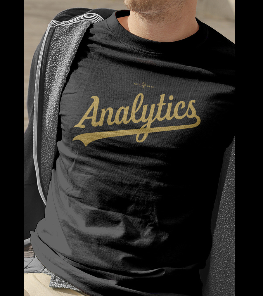 Rotowear Analytics Baseball Script T-Shirt
