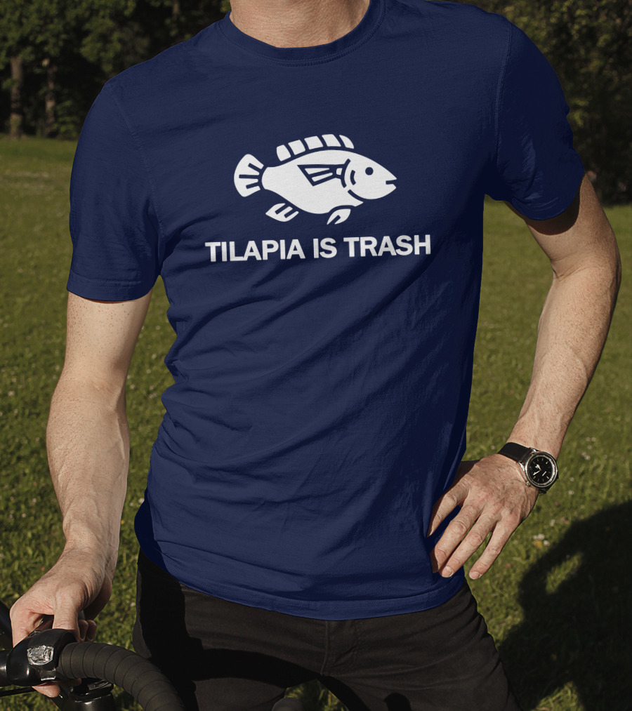 Soulp Merch Tilapia Is Trash Graphic Fish T-Shirt
