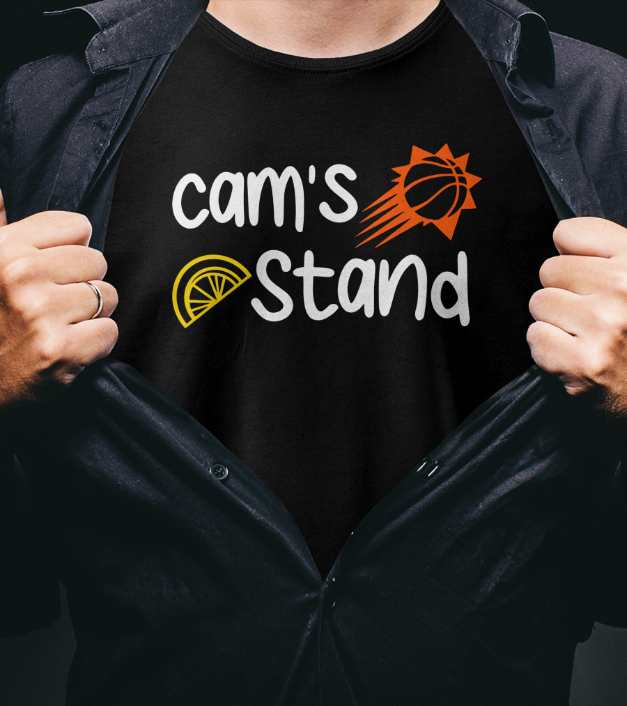 Cam's Stand Lemonade Basketball Team T-Shirt