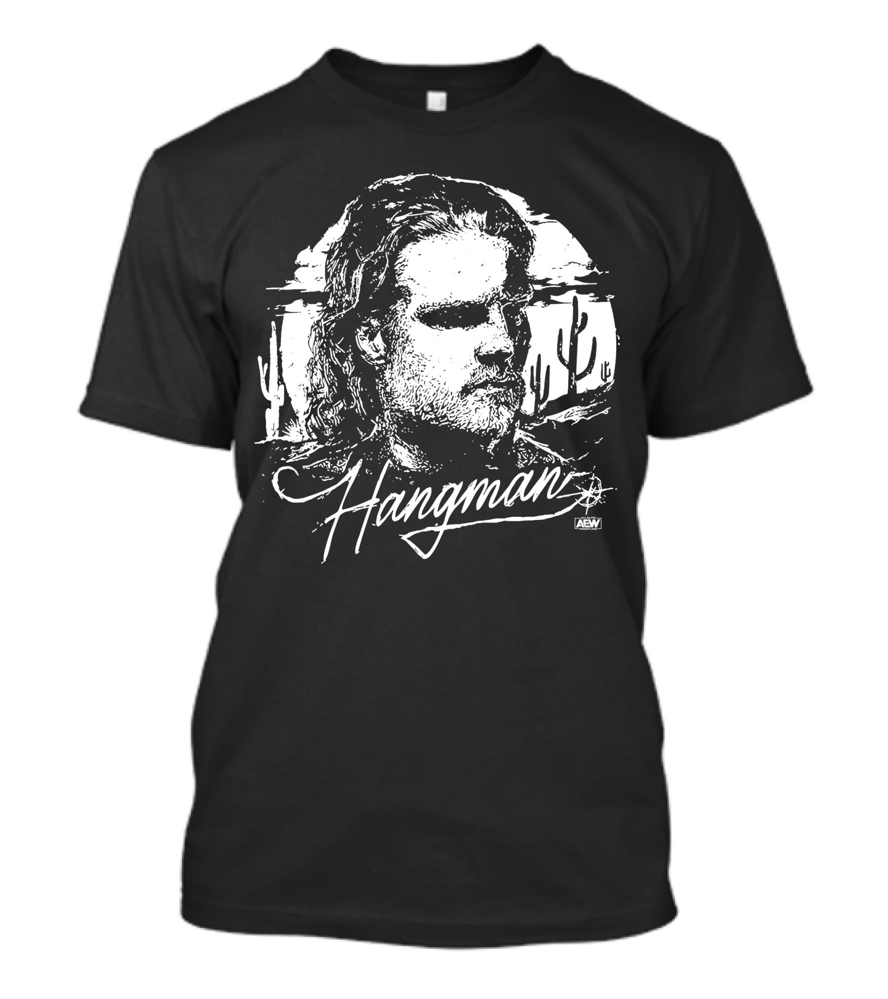All Elite Wrestling Hangman Adam Page AEW Lonestar Cactus Desert Scene T-Shirt