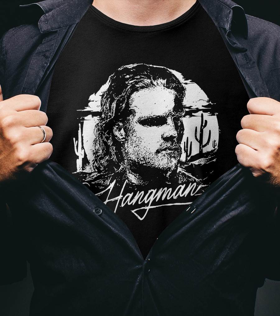 All Elite Wrestling Hangman Adam Page AEW Lonestar Cactus Desert Scene T-Shirt