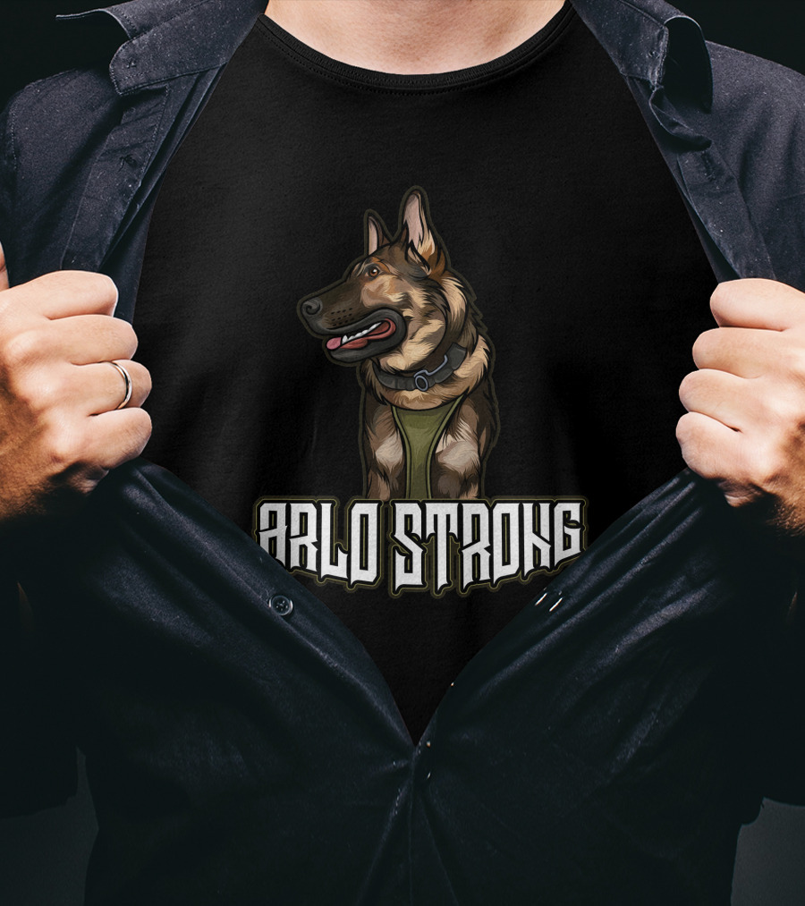 K9arlo Arlo Strong German Shepherd Featured T-Shirt