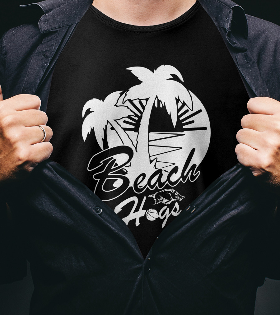 Eric Musselman Beach Hogs 15 Arkansas Razorback Men's Basketball Palm Trees @Razorbackmbb T-Shirt