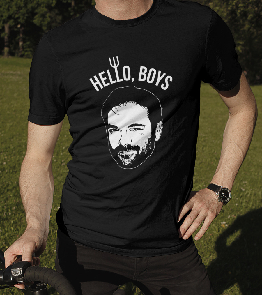 Mark Sheppard Merch Hello Boys Crowley Face T-Shirt