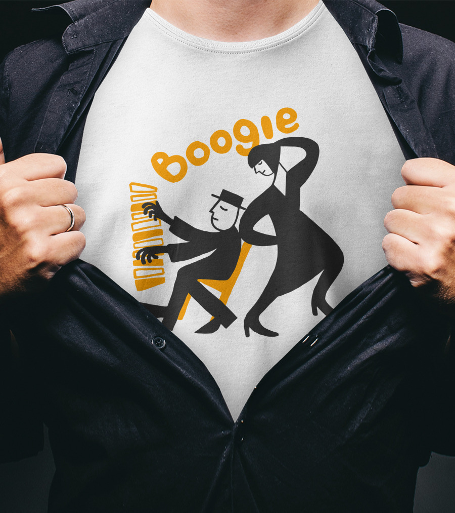 Woogie Boogie Music Dance Energetic Movement T-Shirt